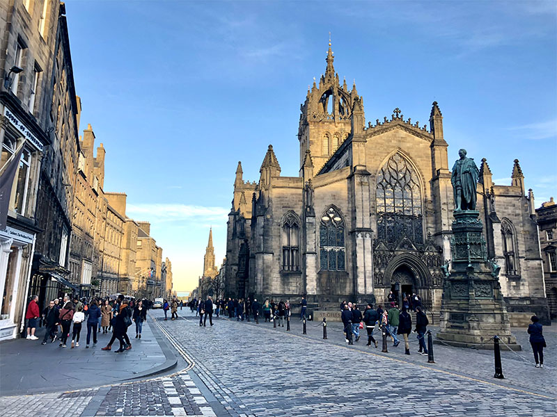 St Giles' Cathedral in Old Town, Edinburgh, Scotland