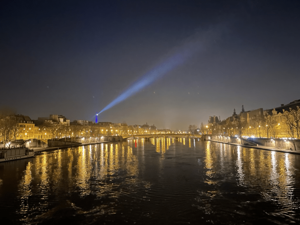 Paris reflections on the Seine